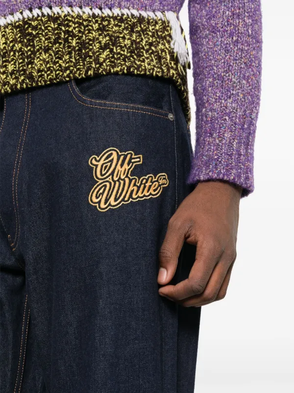Off-White フレアジーンズ | ブルー | FARFETCH JP