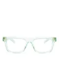 Gucci Eyewear transparent square-frame glasses - Green