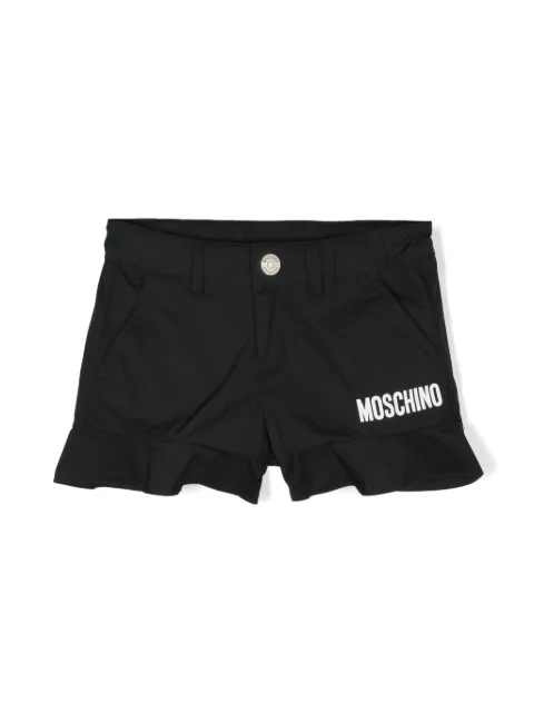 Moschino Kids short en coton à logo imprimé