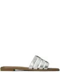 Tory Burch Ines cut-out leather slides - Brown
