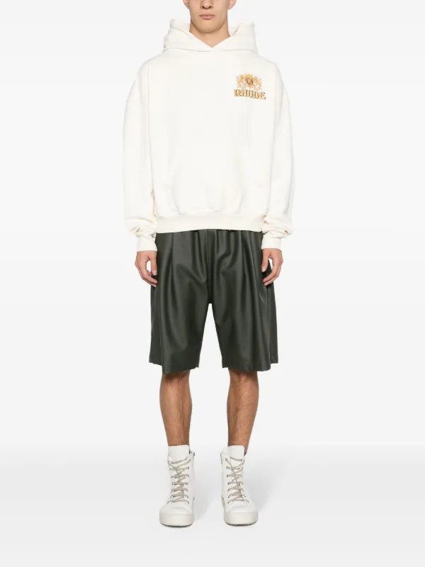 RHUDE Cresta Cigar Cotton Hoodie | White | FARFETCH
