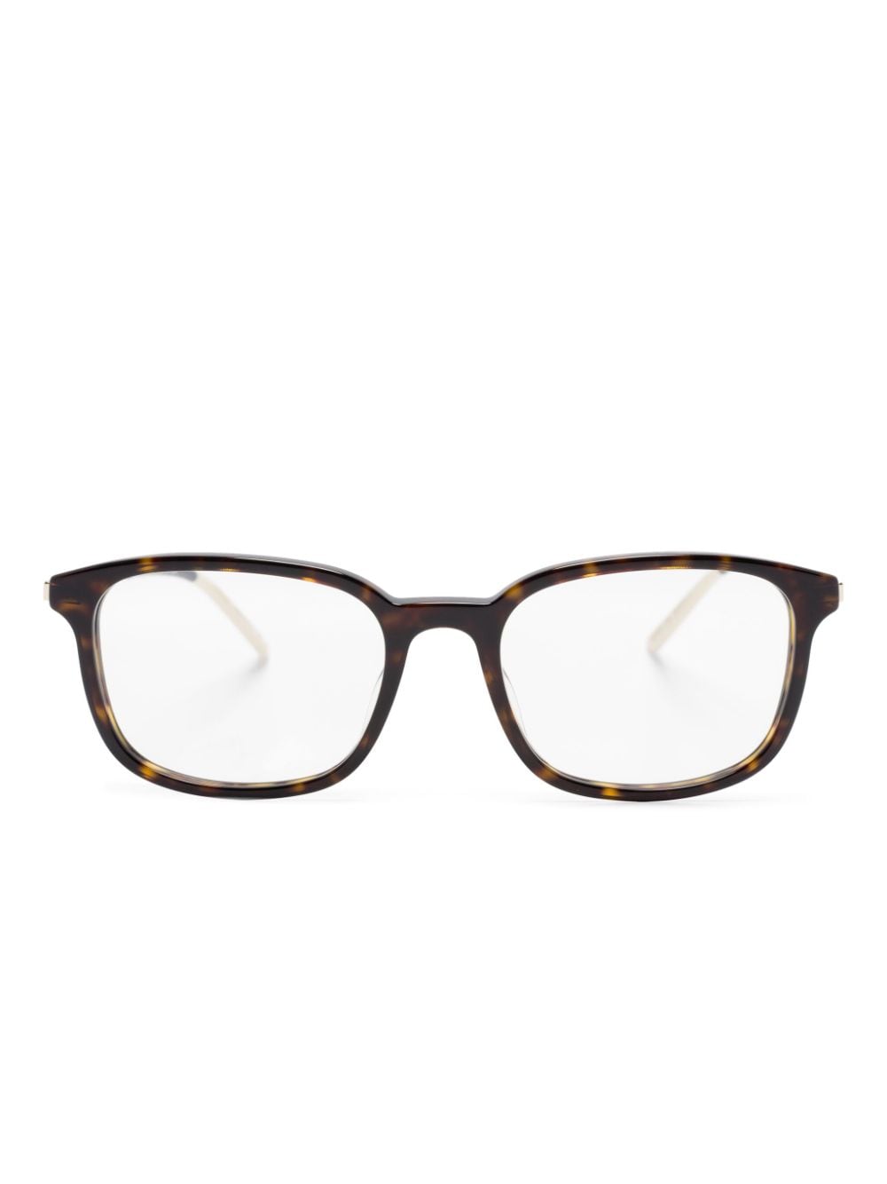 Gucci Square-frame Glasses In 褐色