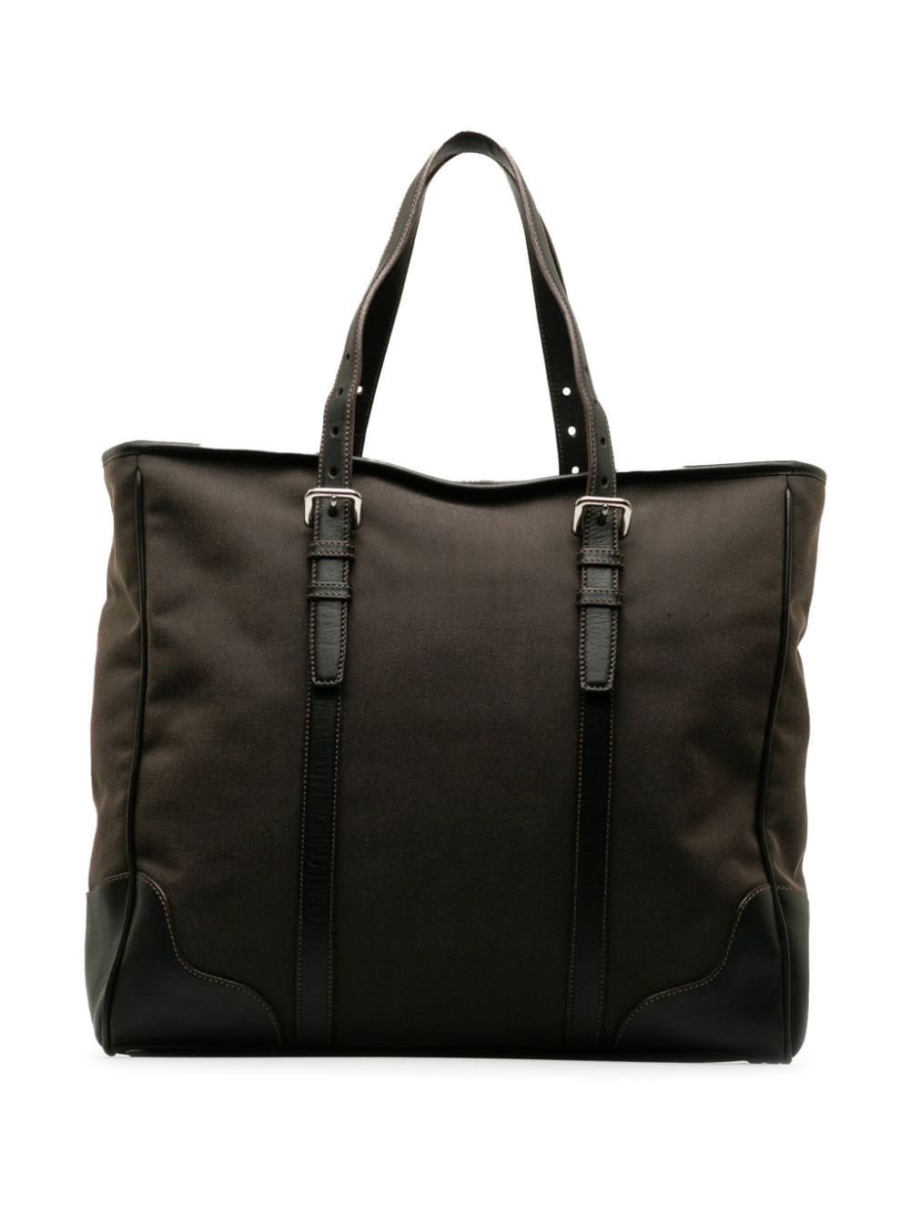 Pre-owned Prada 2010-2020 Canapa Tote Bag In Brown