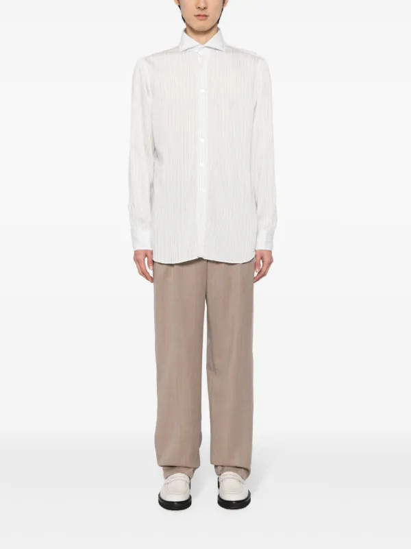 Lardini ストライプ シャツ | ホワイト | FARFETCH JP