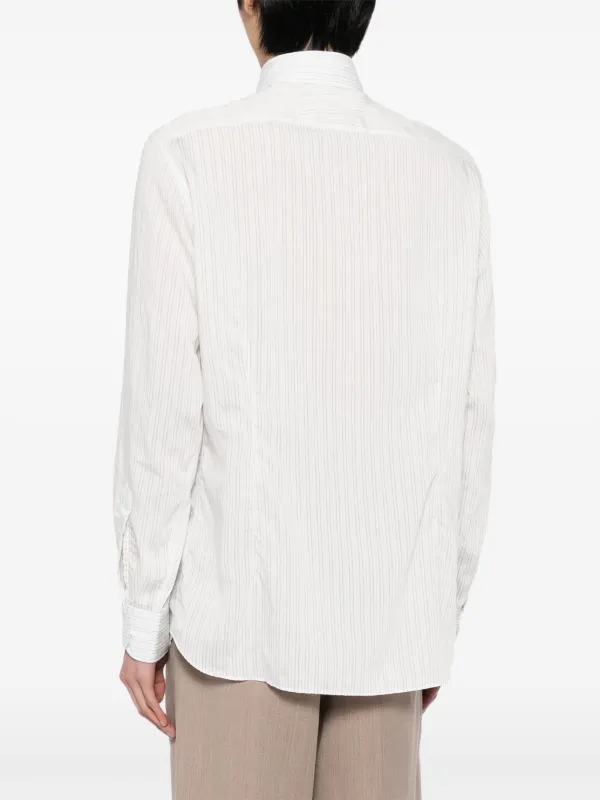 Lardini ストライプ シャツ | ホワイト | FARFETCH JP
