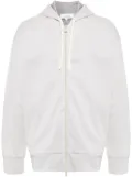 Lardini zip-up hoodie - White