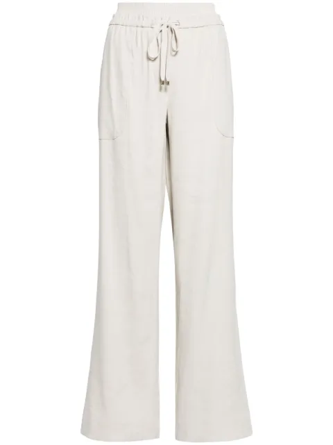 Lorena Antoniazzi linen-blend wide-leg trousers