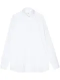 Lardini drop-shoulder long-sleeve shirt - White