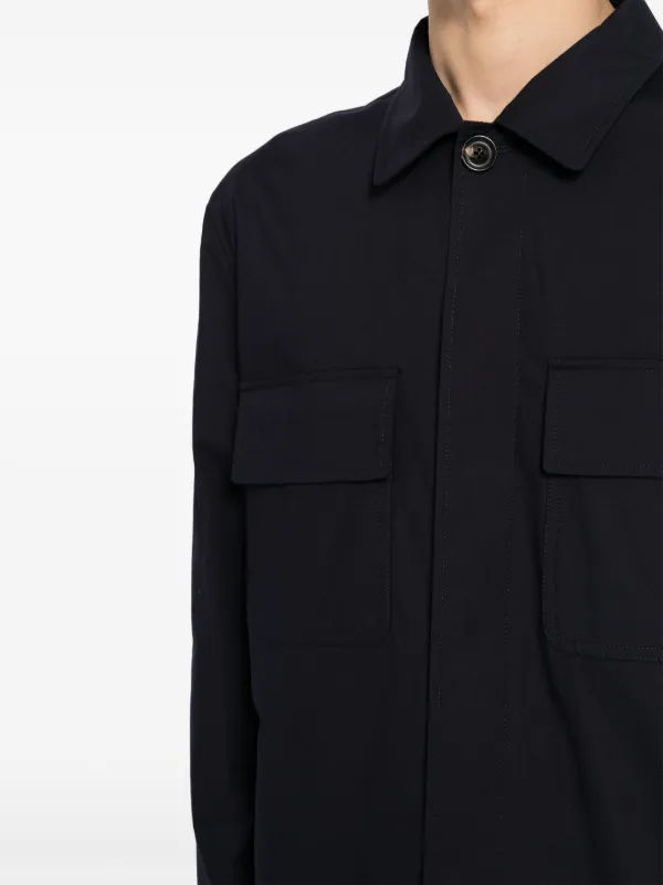 Lardini フラップポケット シャツジャケット | ブルー | FARFETCH JP