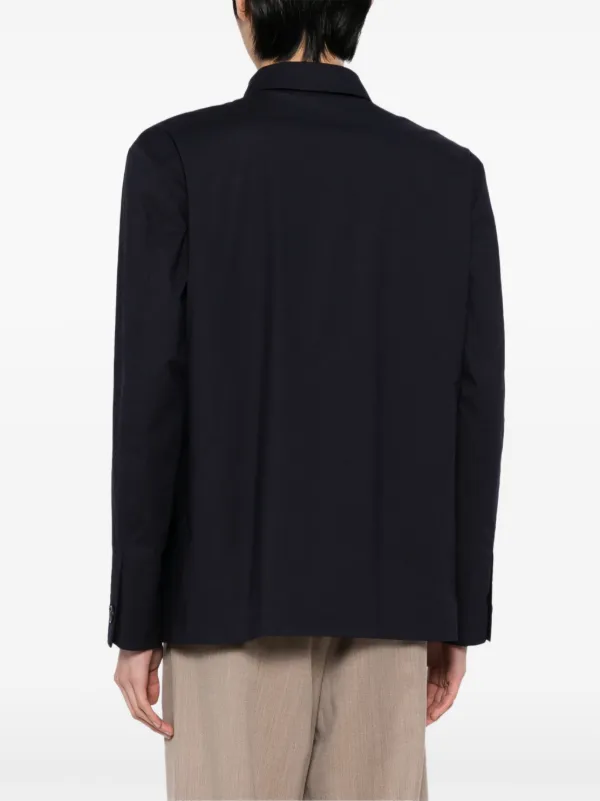 Lardini フラップポケット シャツジャケット | ブルー | FARFETCH JP