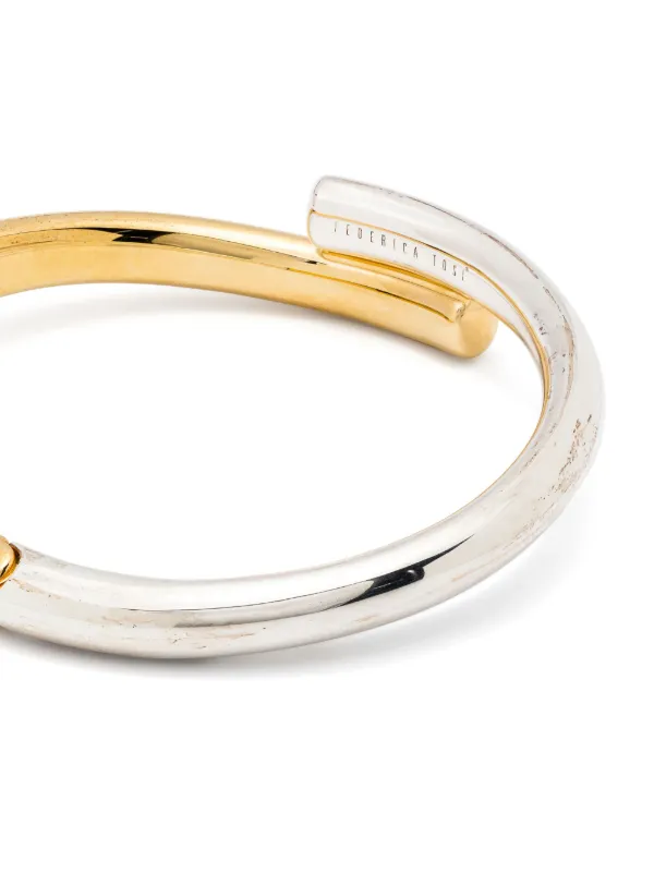 Federica Tosi two-tone Tube Choker | Gold | FARFETCH