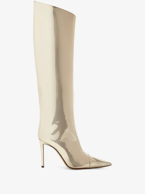 Alexandre Vauthier 105mm metallic knee-high boots 