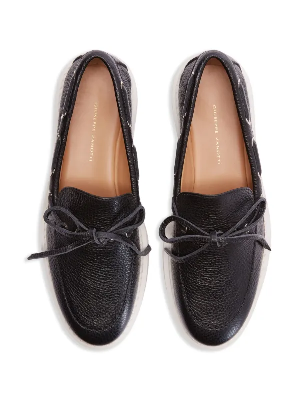 Giuseppe Zanotti Alfred Segelschuhe Aus Strukturiertem Leder