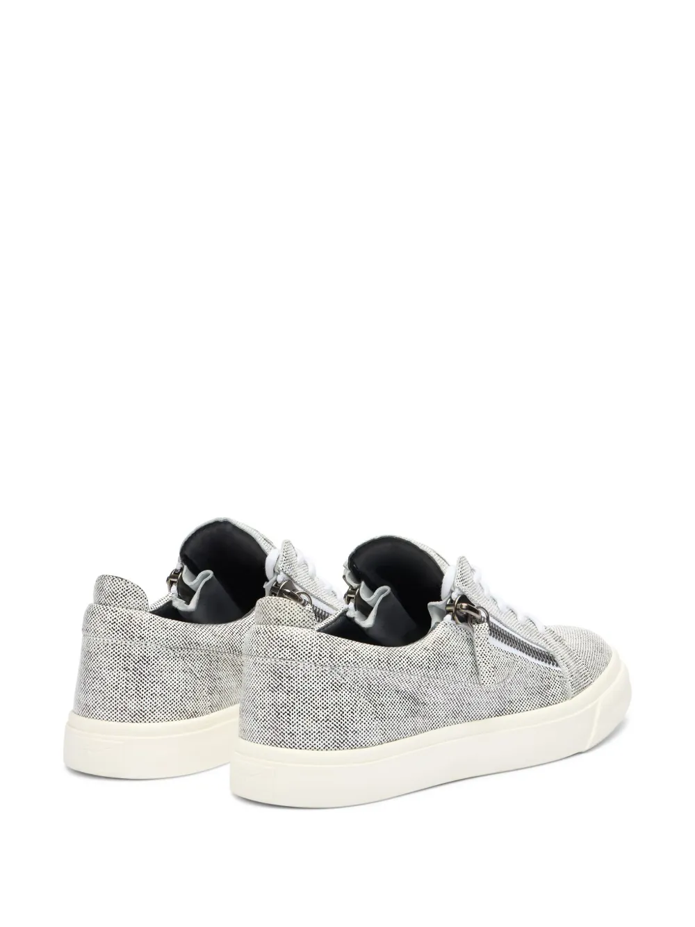 Giuseppe Zanotti Gail Leather Low-top Sneakers In Black