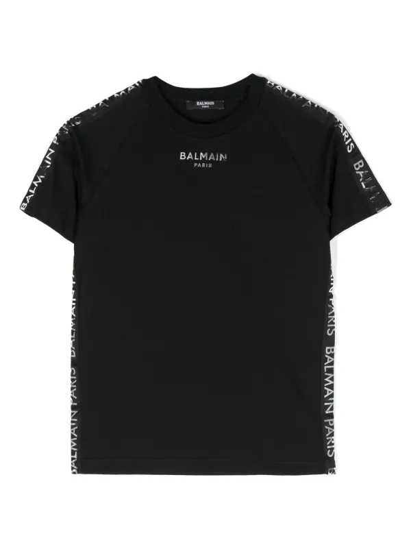 BALMAIN - BALMAIN　KIDS ラミネートロゴＴシャツ 22929592_53149665_600.jpg