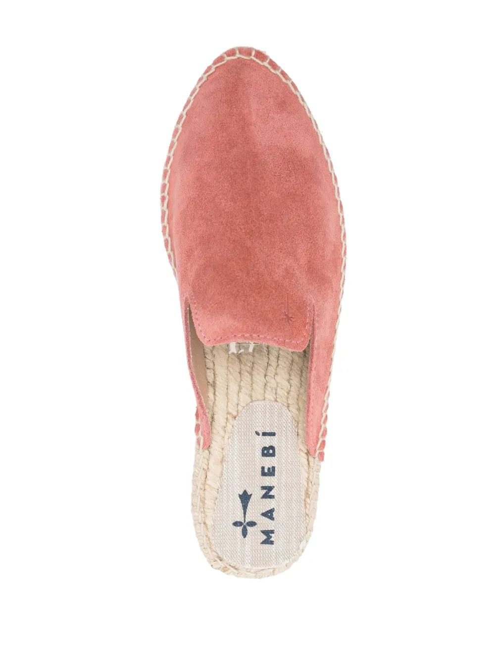 Manebi Slip-on Suede Espadrilles In Orange