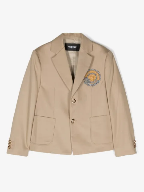 Versace Kids Medusa Head-patch single-breasted blazer