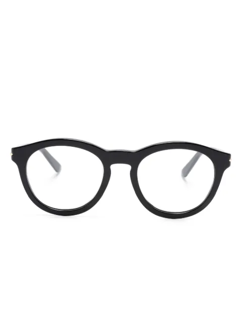 Gucci Eyewear lentes con armazón redonda y logo grabado