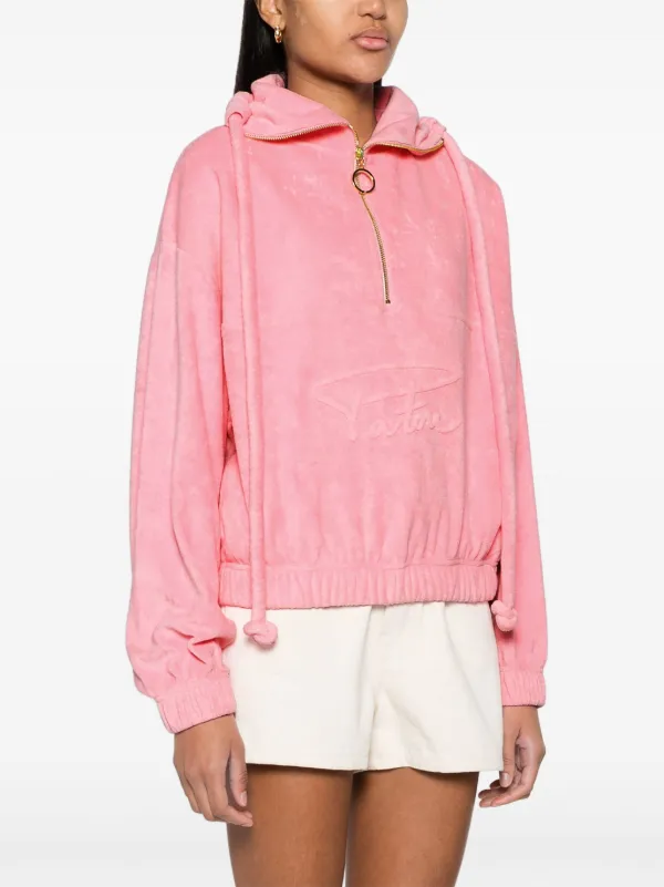 Patou ハーフジップ パーカー | ピンク | FARFETCH JP