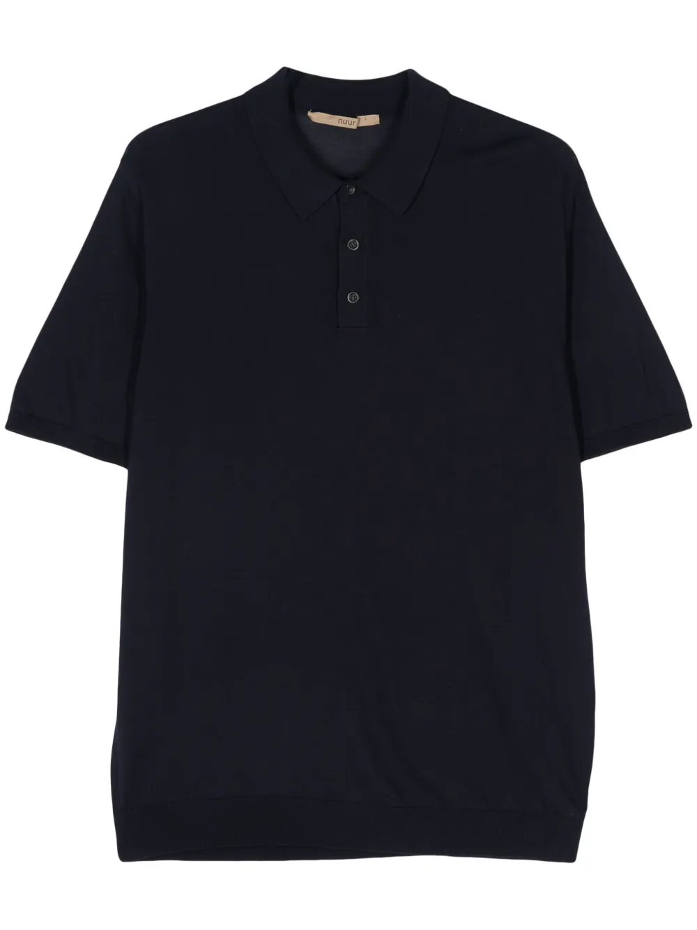 fine-knit polo shirt