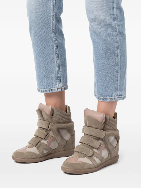 ISABEL MARANT Tênis Bekett Com Plataforma | Neutro | FARFETCH BR