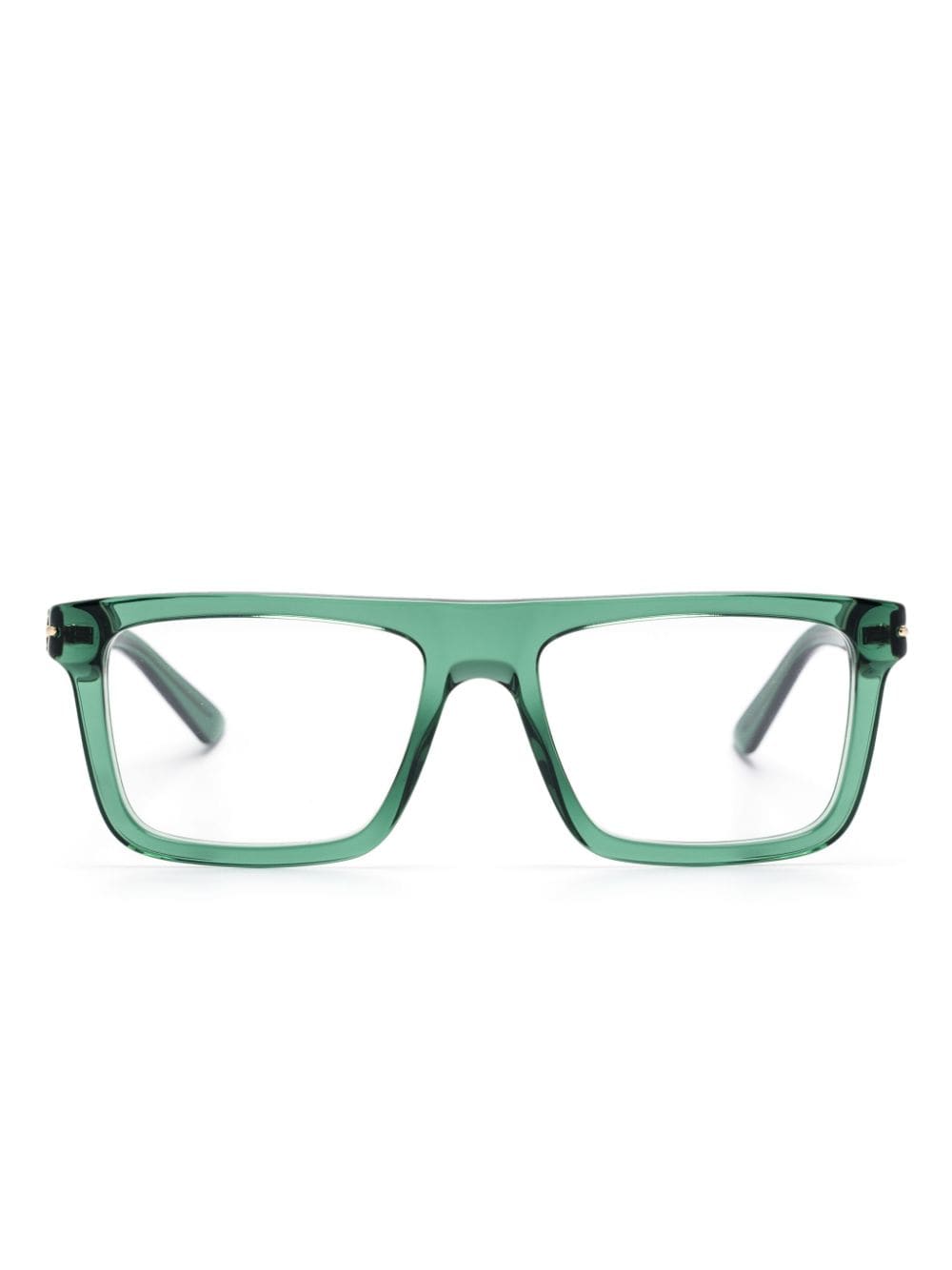 Gucci Square-frame Glasses In 绿色