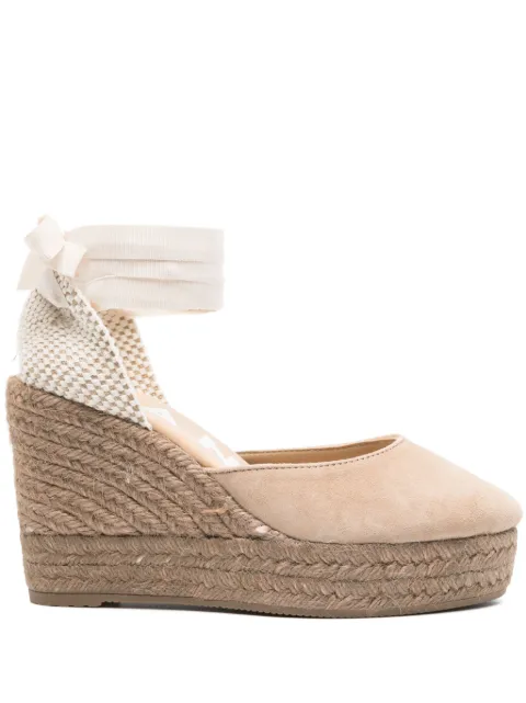 Manebi 100mm suede espadrilles