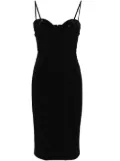 CHIARA BONI La Petite Robe Zhoulette crystal-embellished midi dress - Black