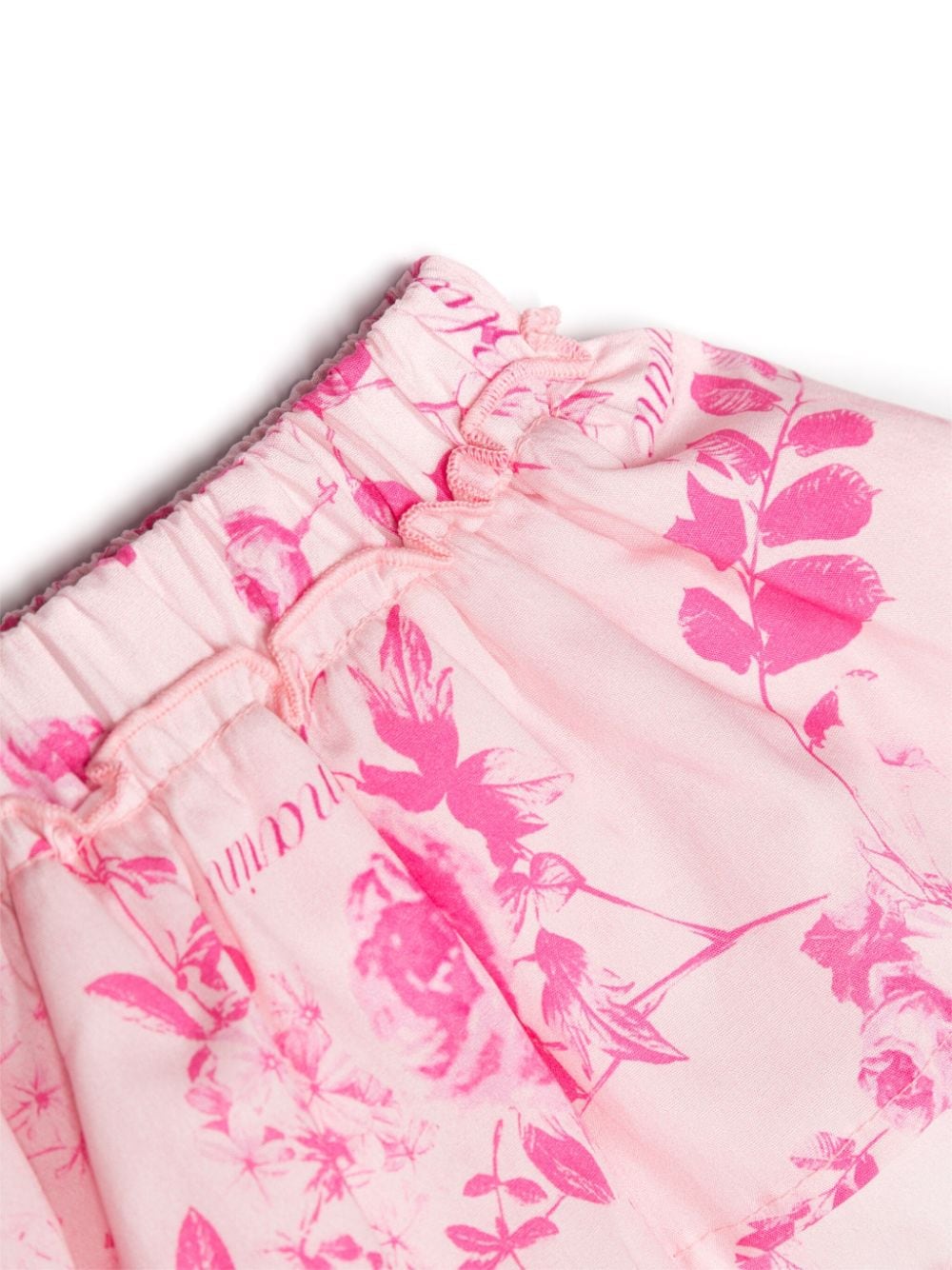Shop Miss Blumarine Floral-print Skirt Set In Pink