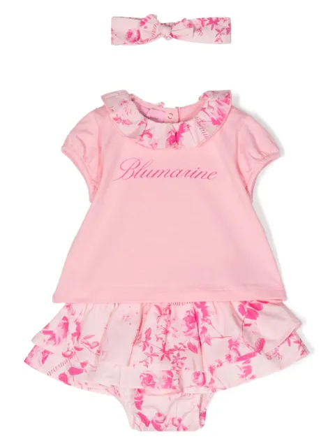 Miss Blumarine set de falda con estampado floral