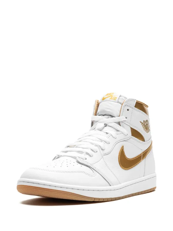 NIKE Air Jordan 1 Retro High OGホワイト/ゴールド NIKE ジョーダン1 Retro High OG ホワイトゴールド 19cm エア
