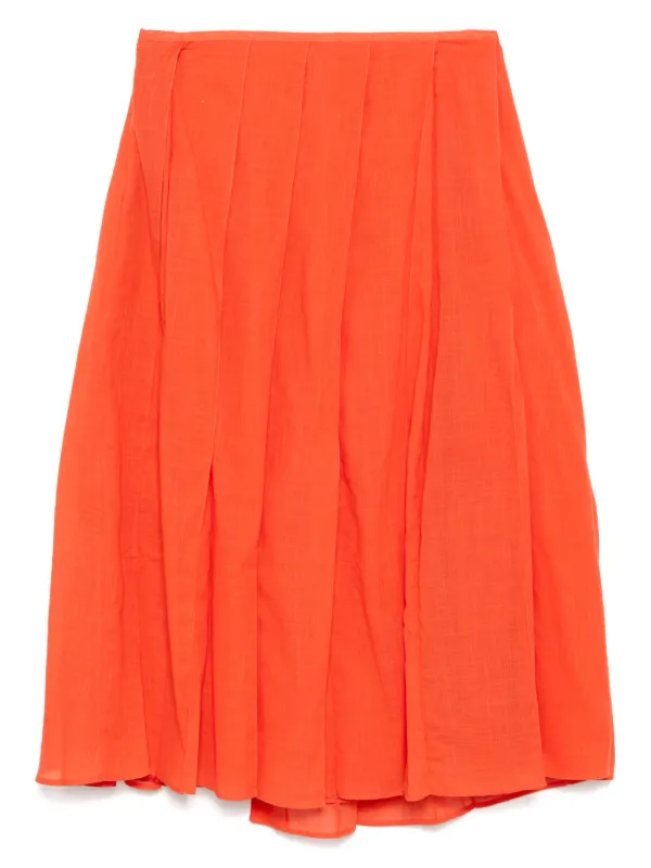 Rejina Pyo Alice Midi Skirt Orange FARFETCH JO