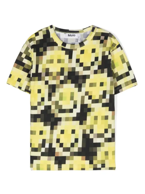 Molo Riley pixelated-print T-shirt