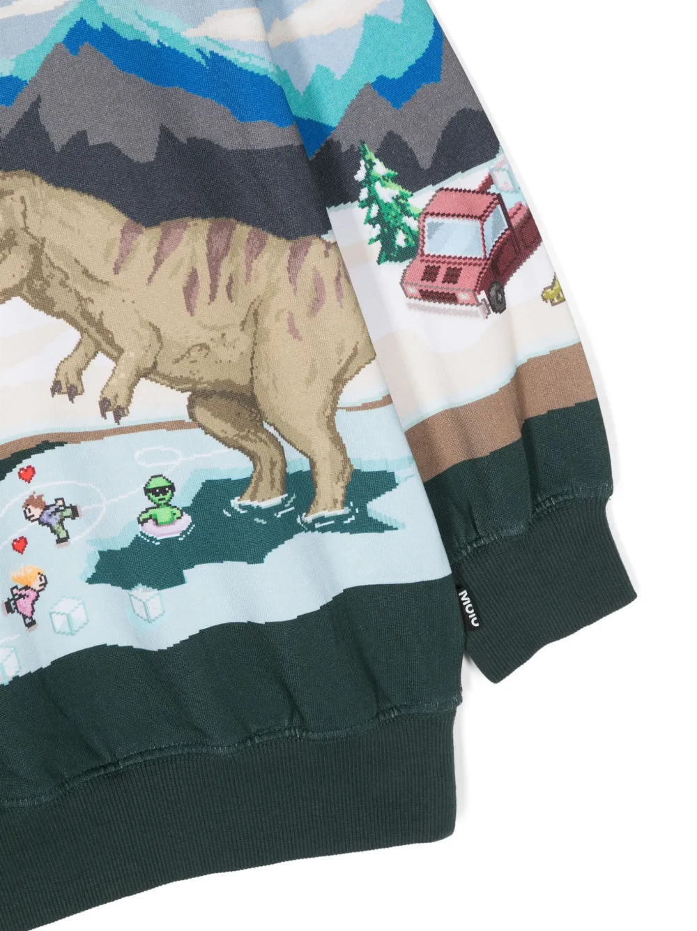 Molo Sweater met grafische print Blauw
