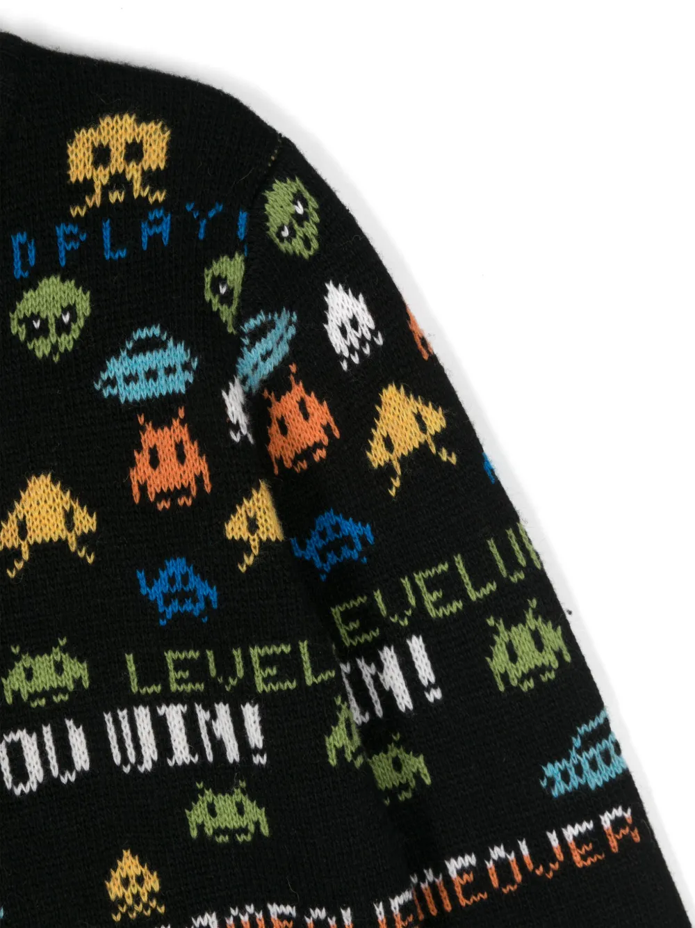 Molo Barri trui met jacquard Zwart