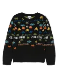 Molo Barri pixelated-jacquard jumper - Black