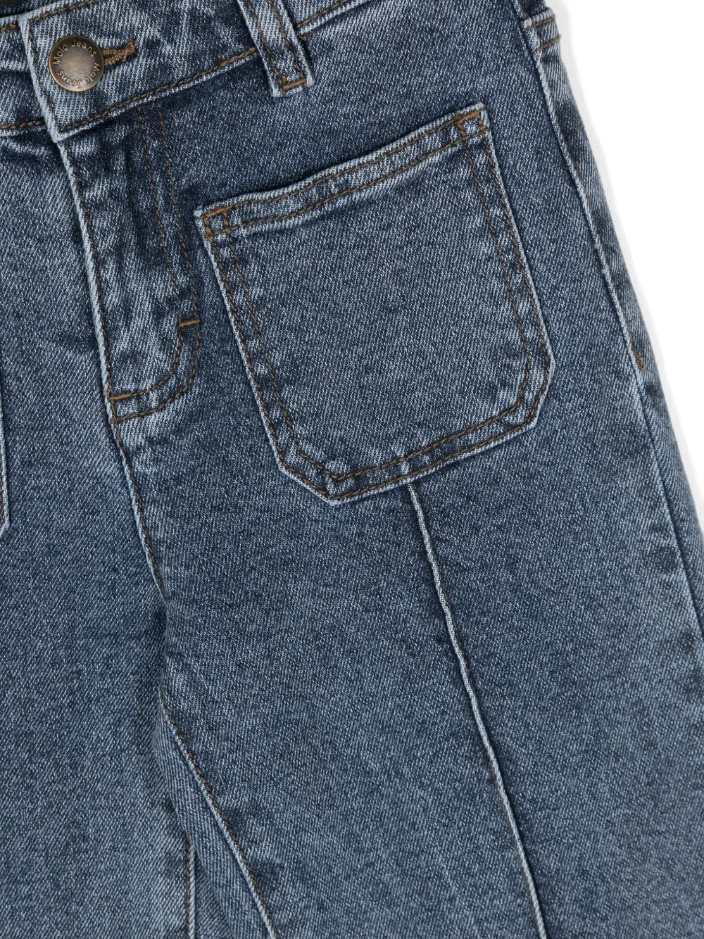 Molo Adina jeans met wijde pijpen Blauw