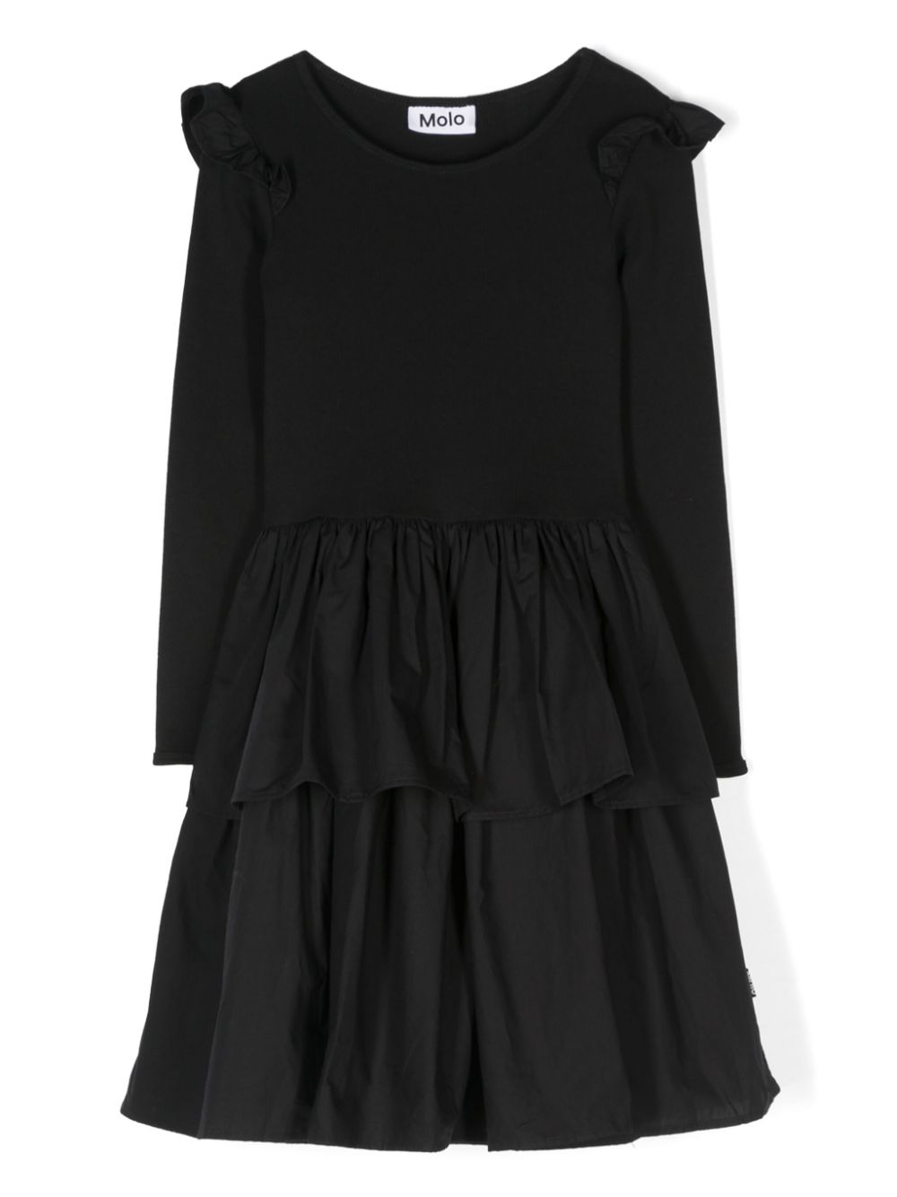 Molo Cathi panelled-design dress - Black