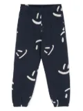 Molo Adan Big Smiles-print track pants - Blue