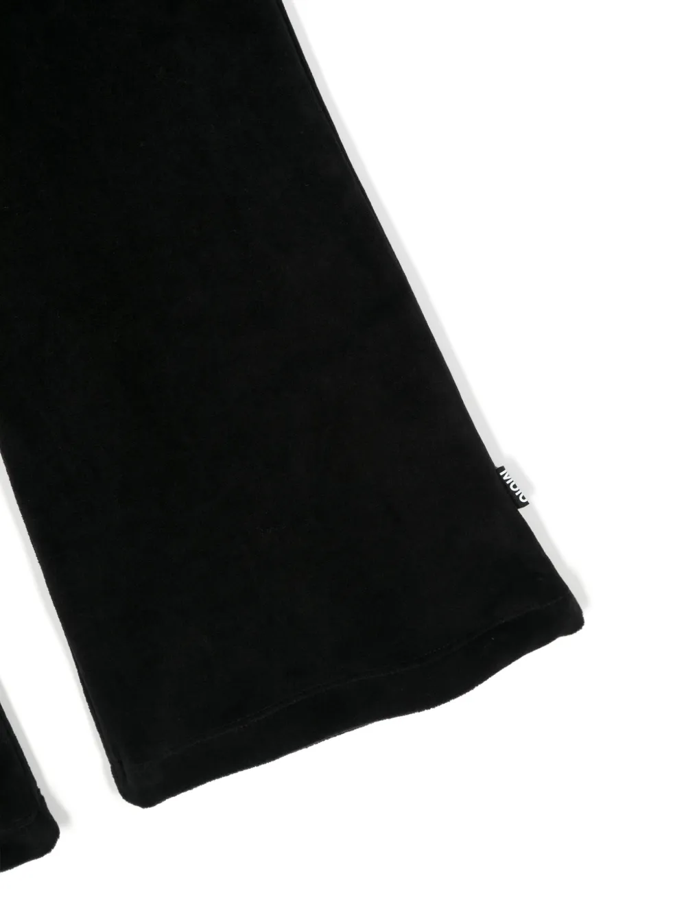 Molo Adoria fluwelen broek met wijde pijpen Zwart