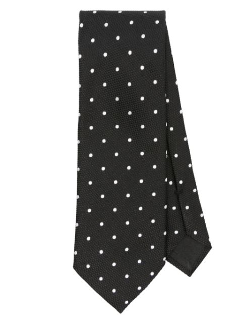 TOM FORD polka dot-jacquard silk tie Men