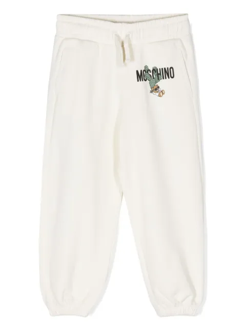 Moschino Kids pants con logo estampado