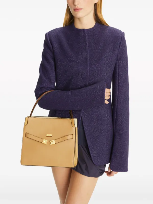 Tory Burch Lee Radziwill ハンドバッグ S | ブラウン | FARFETCH JP