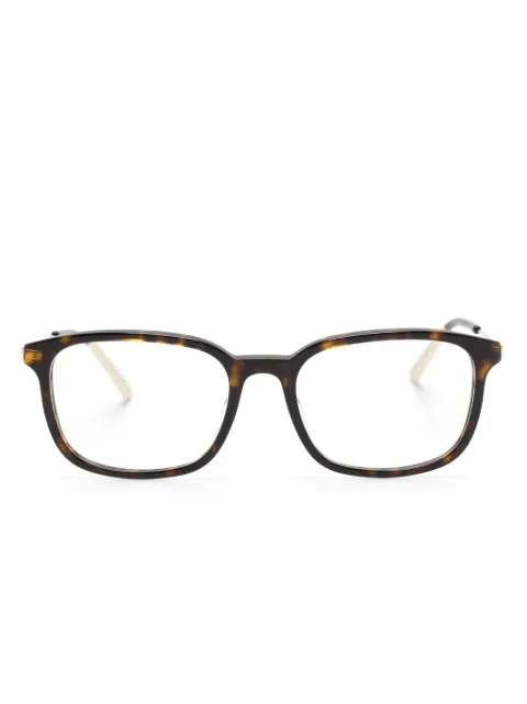 Gucci Eyewear lentes con armazón cuadrada estilo carey