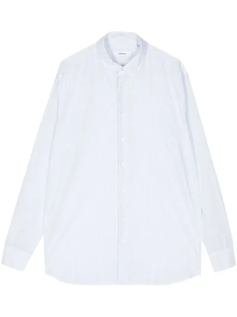 Lardini pinstriped long-sleeve shirt