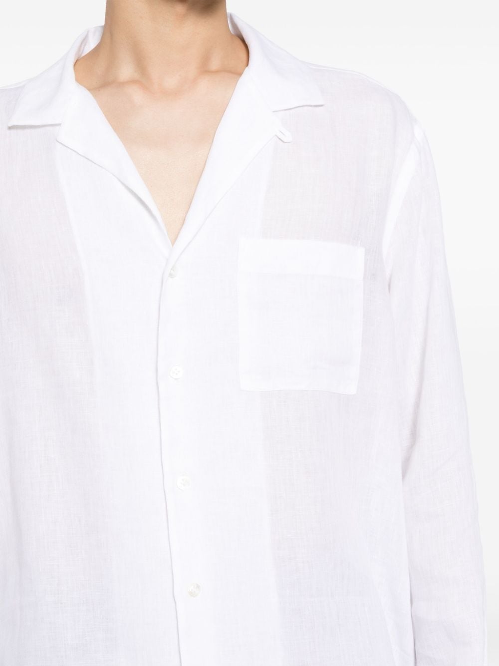 Lardini Overhemd met gespreide kraag Wit