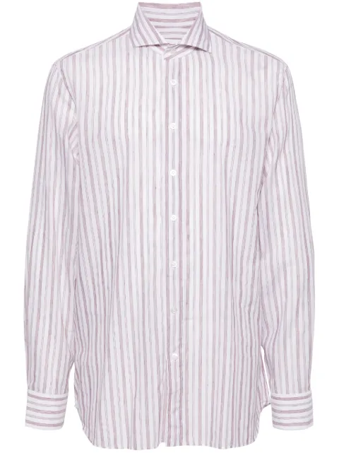 Lardini striped button-up shirt
