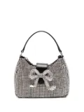 Self-Portrait Diamante Crescent mini bag - Silver