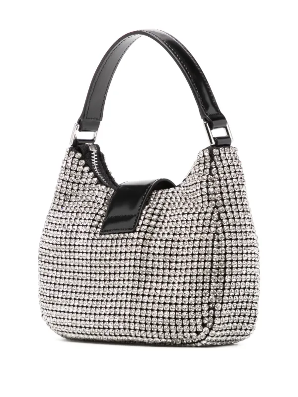 【送料&関税込】self-portrait Diamante Small Hand Bag In Sil Silver Rhinestone Chainmail Micro Bag – self-portrait-US