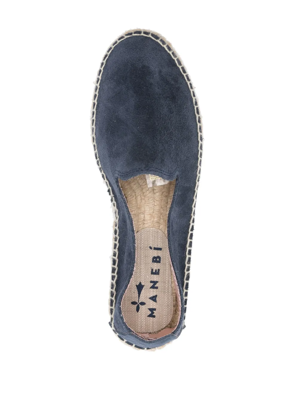 Shop Manebi Slip-on Suede Espadrilles In 蓝色